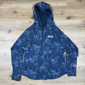 Tommy Bahama Women’s Seattle Seahawks Hoodie Size Medium Blue Full Zip